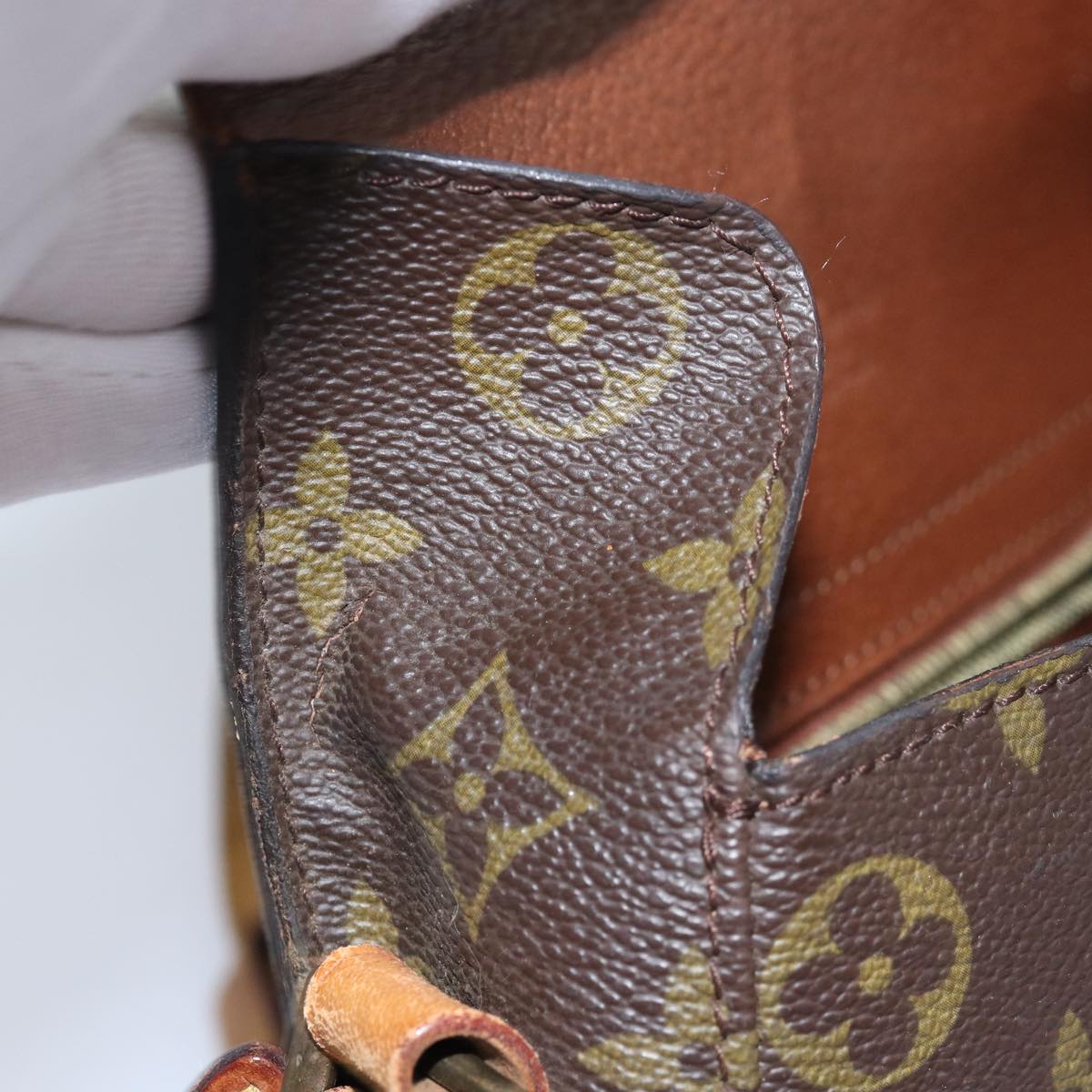 LOUIS VUITTON Monogram Saint Cloud MM Shoulder Bag M51243 LV bs14302