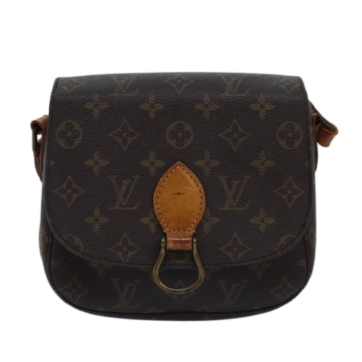 LOUIS VUITTON Monogram Saint Cloud MM Shoulder Bag M51243 LV bs14302