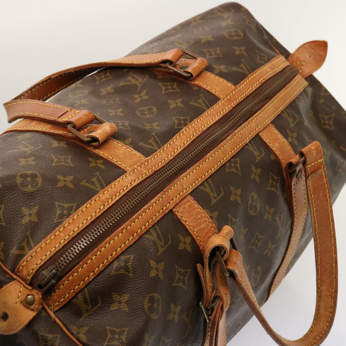 LOUIS VUITTON Monogram Sac Souple 45 Boston Bag Vintage M41624 LV bs14305
