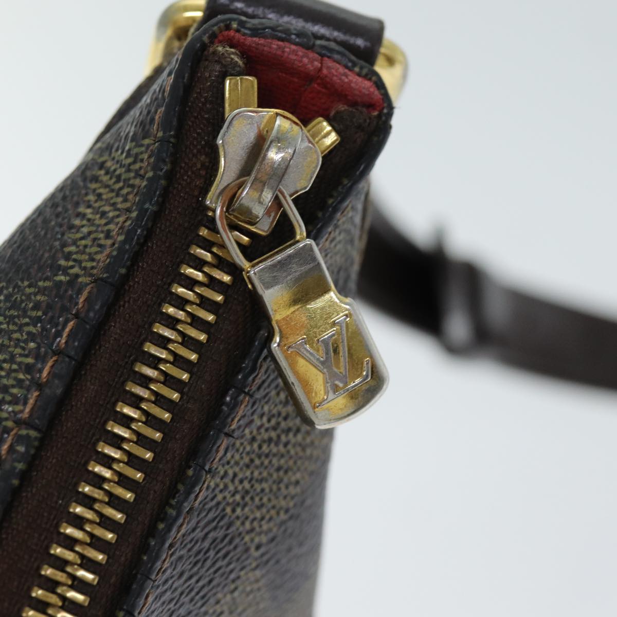LOUIS VUITTON Damier Ebene Bloomsbury GM Shoulder Bag N42250 LV bs14307
