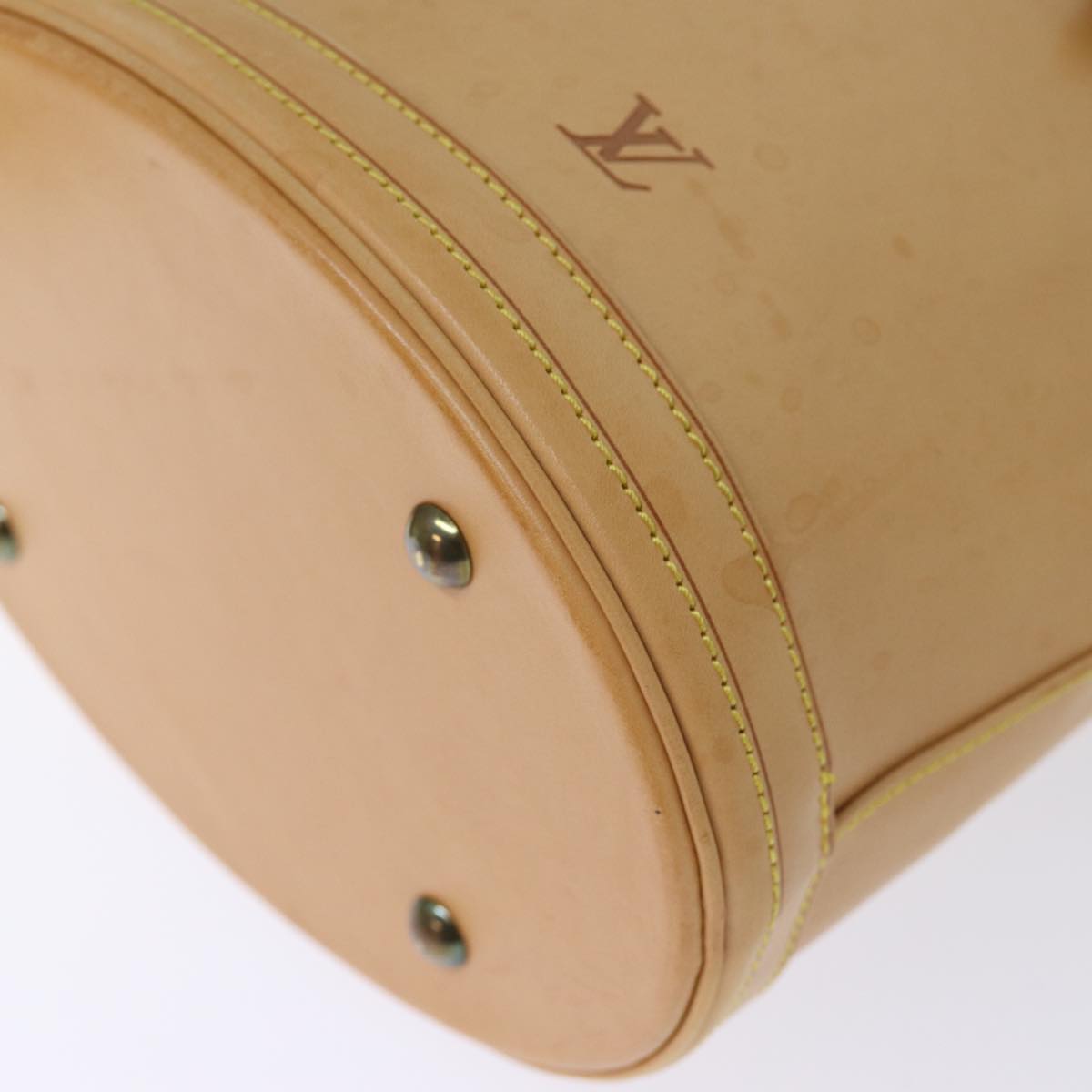 LOUIS VUITTON Nomad Leather Bucket PM Shoulder Bag Beige M85001 LV bs14310