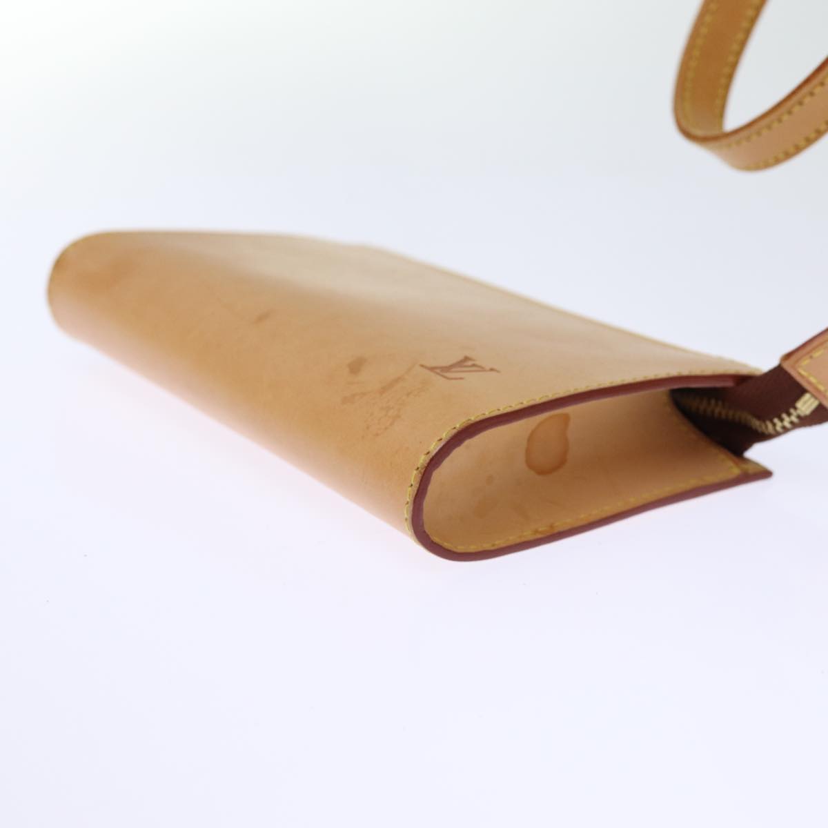LOUIS VUITTON Nomad Leather Bucket PM Shoulder Bag Beige M85001 LV bs14310