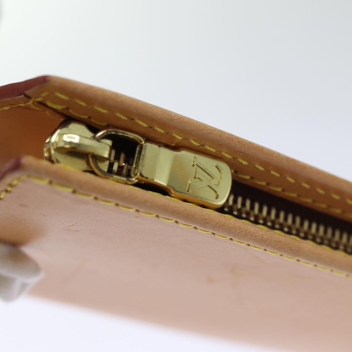 LOUIS VUITTON Nomad Leather Bucket PM Shoulder Bag Beige M85001 LV bs14310