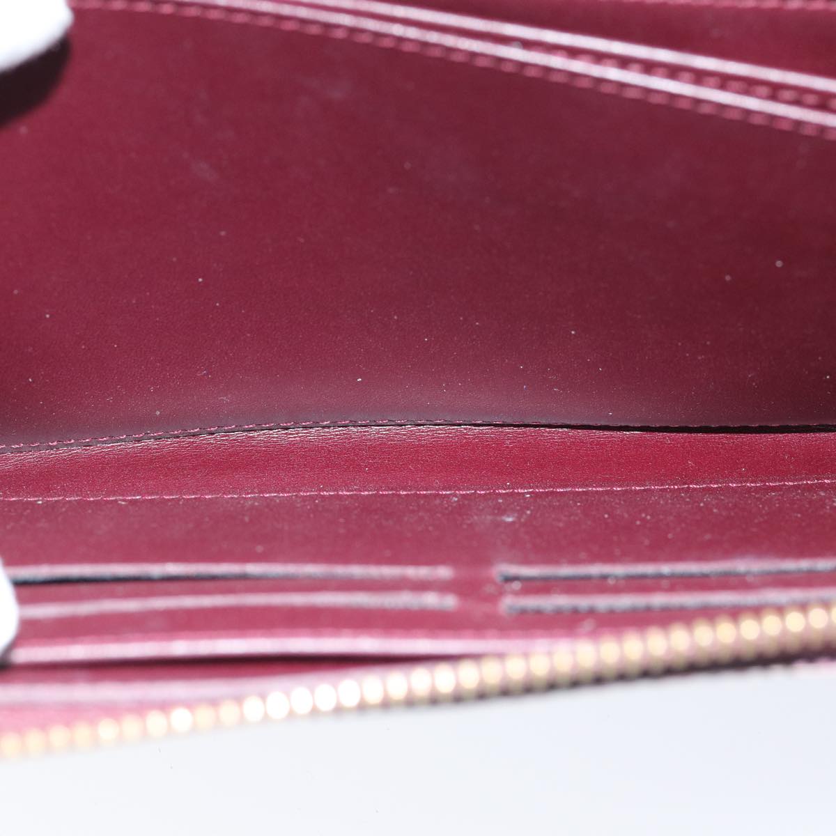 LOUIS VUITTON Vernis Leopard Zippy Wallet Long Wallet Pink M91477 bs14311
