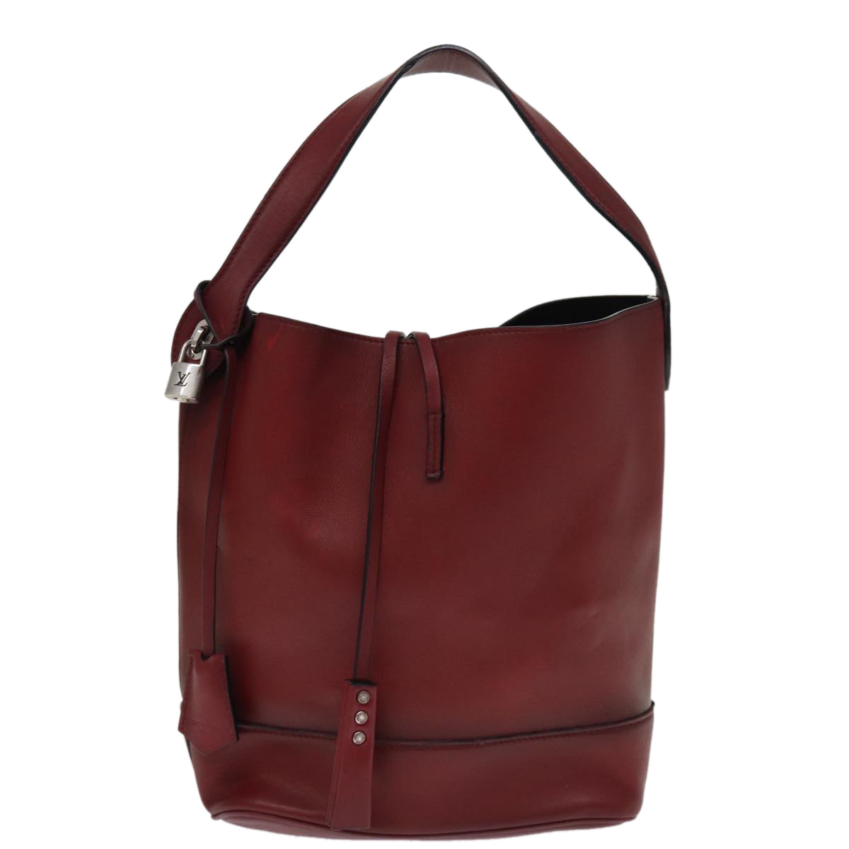 LOUIS VUITTON NN14 GM Cuir Nuance Bag Leather Ruby M94540 LV bs14333