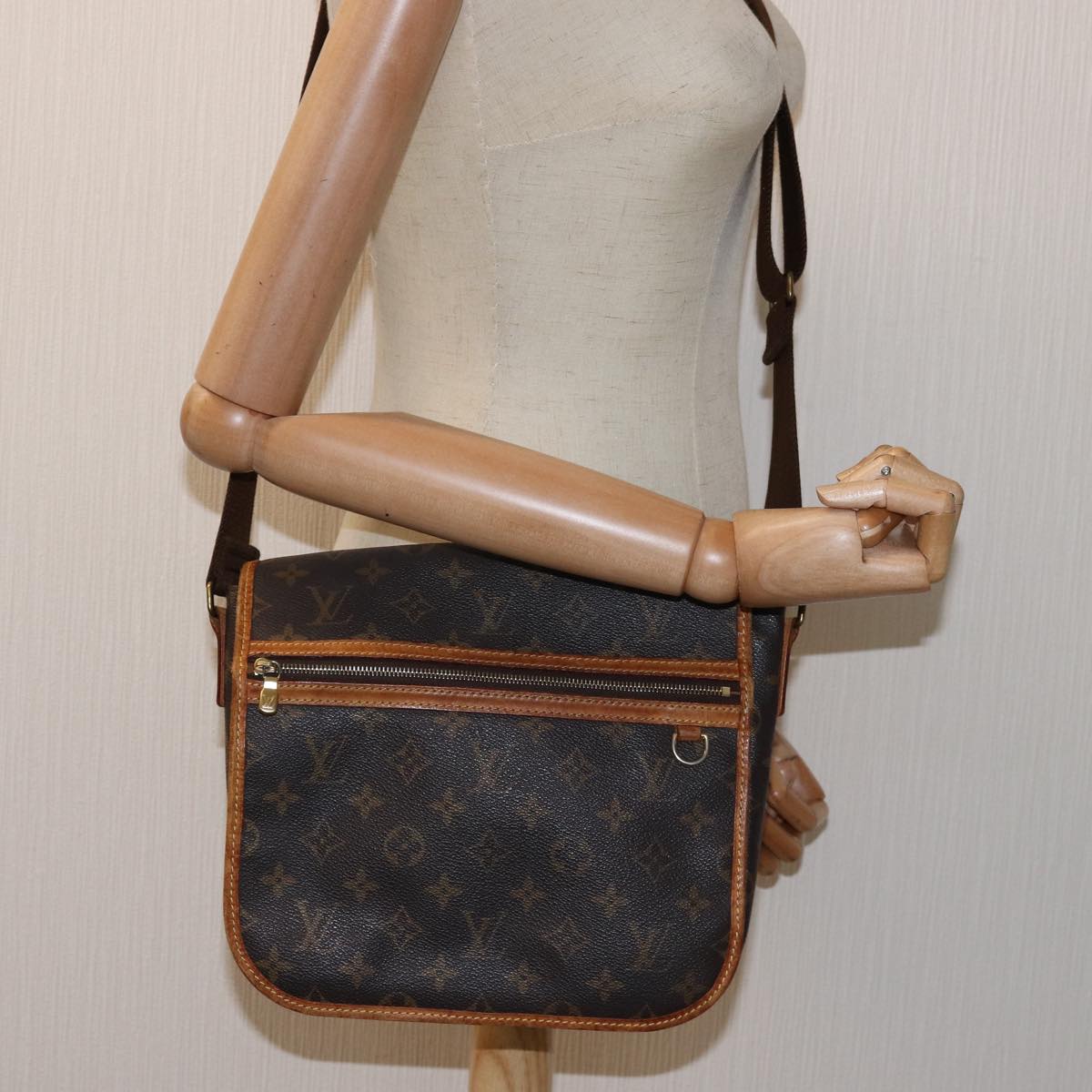 LOUIS VUITTON Monogram Messenger Bosphore PM Shoulder Bag M40106 LV bs14335