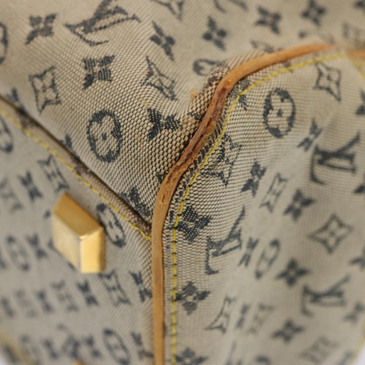 LOUIS VUITTON Monogram mini Marie Hand Bag Blue M92003 LV bs14360
