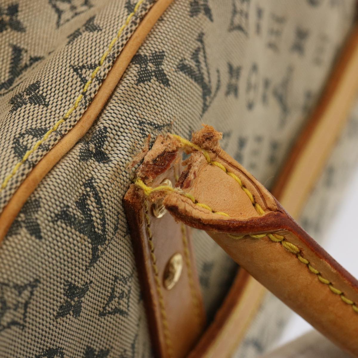 LOUIS VUITTON Monogram mini Marie Hand Bag Blue M92003 LV bs14360