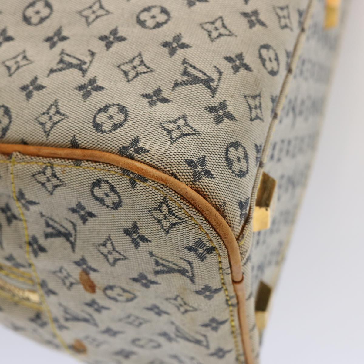 LOUIS VUITTON Monogram mini Marie Hand Bag Blue M92003 LV bs14361