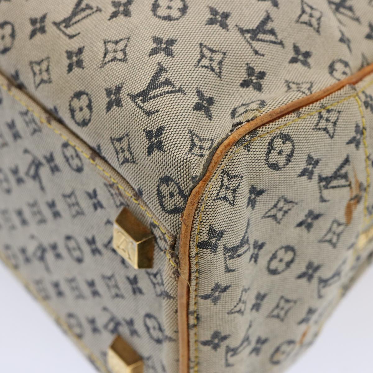 LOUIS VUITTON Monogram mini Marie Hand Bag Blue M92003 LV bs14361