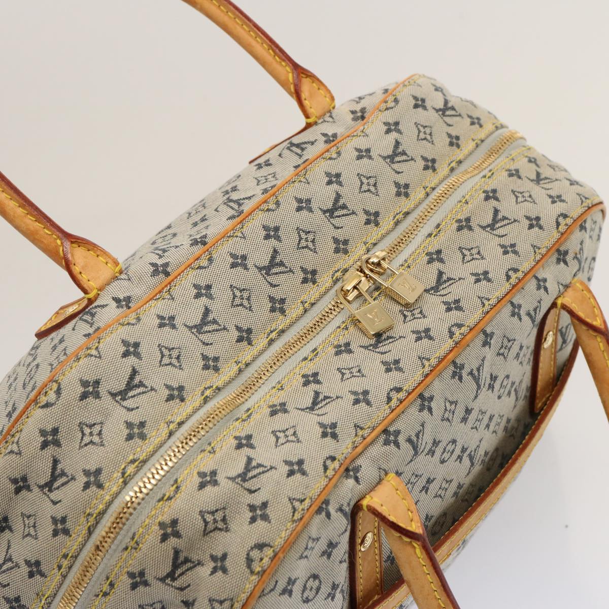 LOUIS VUITTON Monogram mini Marie Hand Bag Blue M92003 LV bs14361