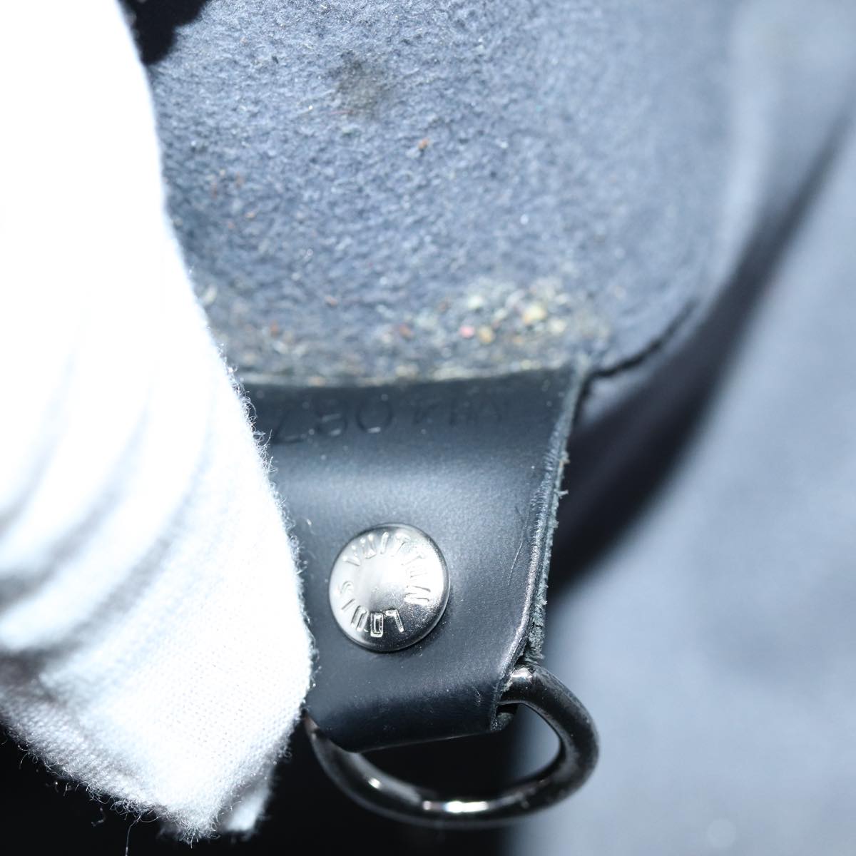 LOUIS VUITTON Epi Soufflot Hand Bag Black M52222 LV bs14363