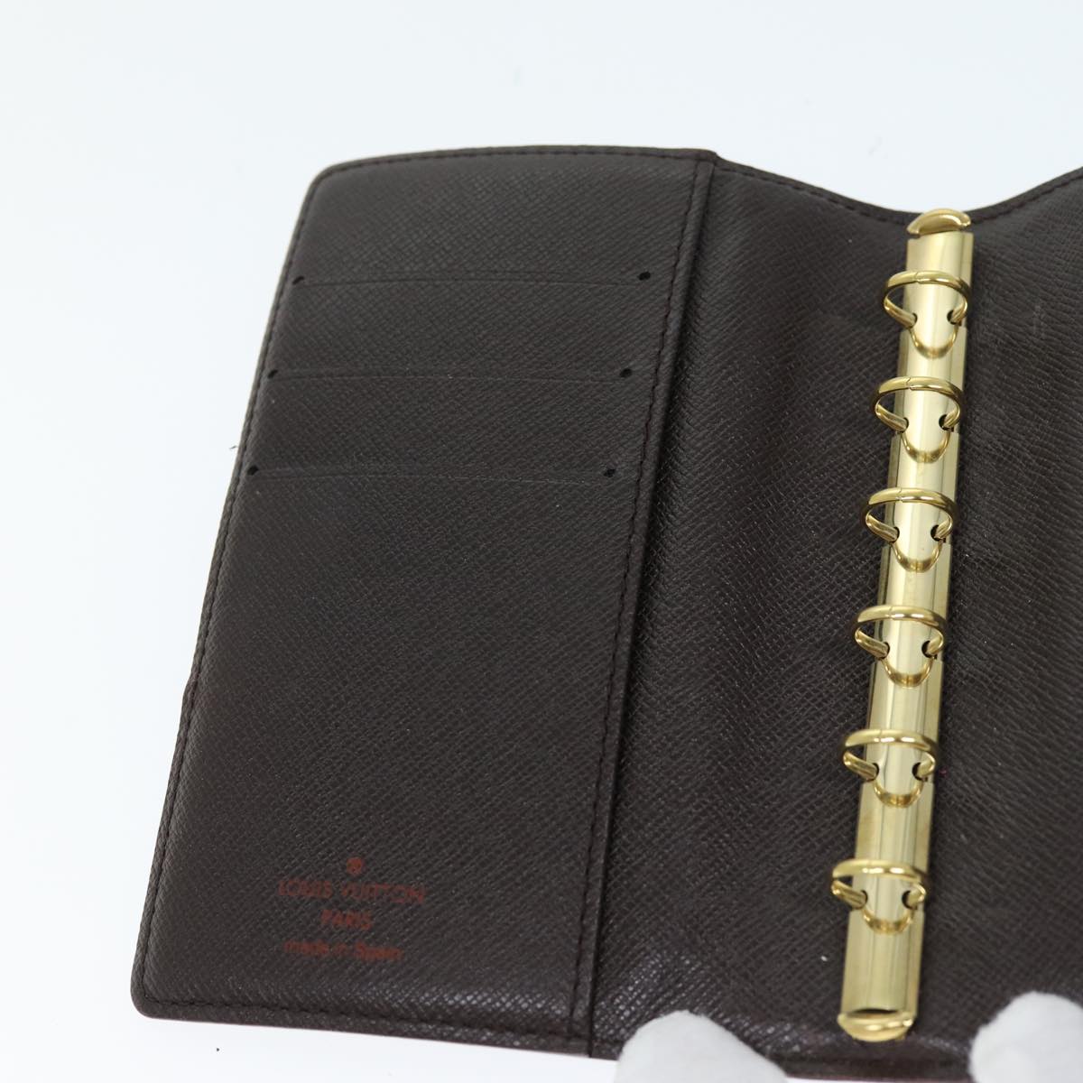 LOUIS VUITTON Damier Ebene Agenda PM Day Planner Cover R20700 LV bs14380