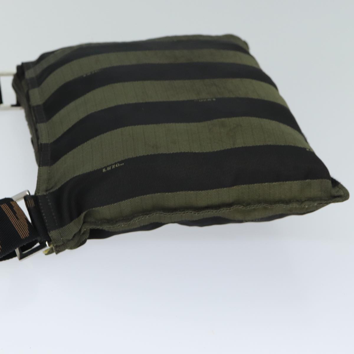 Luxury Fendi Pecan Canvas Shoulder Bag Black Brownbs14391