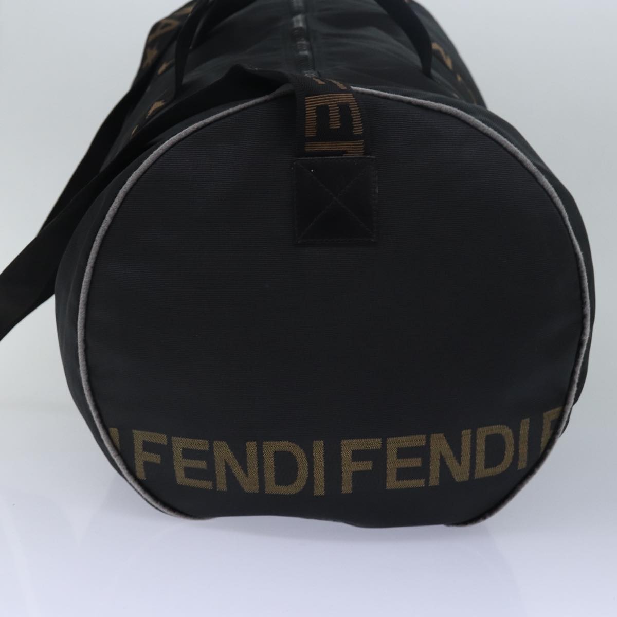 Luxury Fendi Boston Bag Nylon 2way Blackbs14394