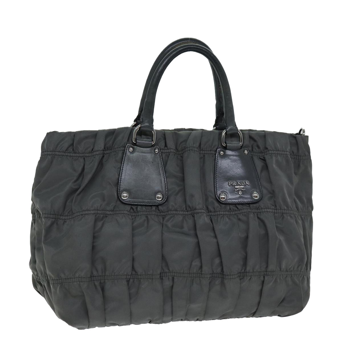 Luxury PradaHand Bag Nylon Gray bs14395