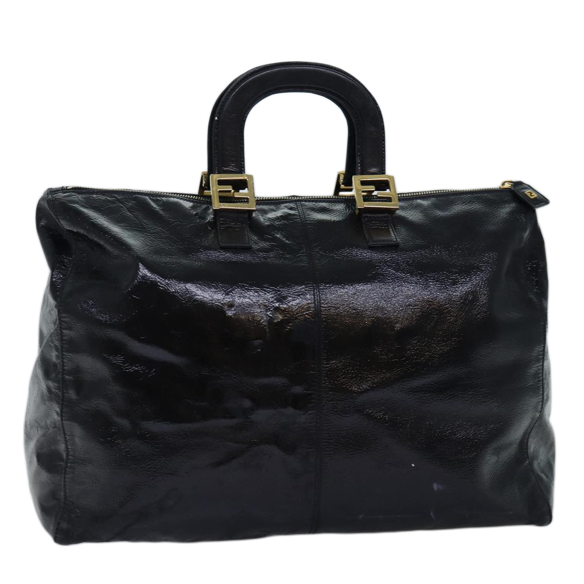 Luxury Fendi Hand Bag Enamel Blackbs14420