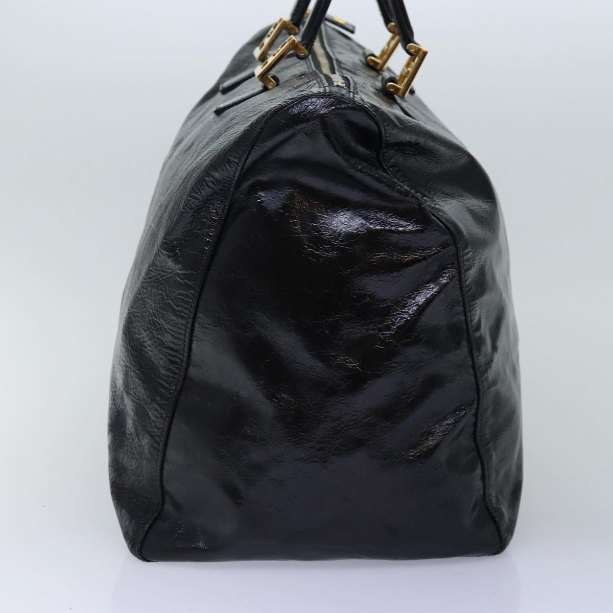 Luxury Fendi Hand Bag Enamel Blackbs14420
