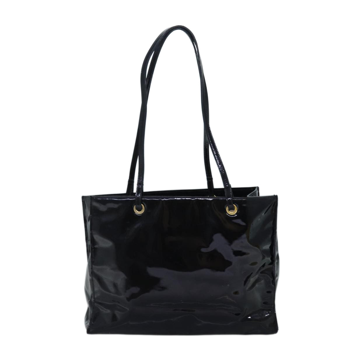 Luxury Fendi Tote Bag Enamel Blackbs14475