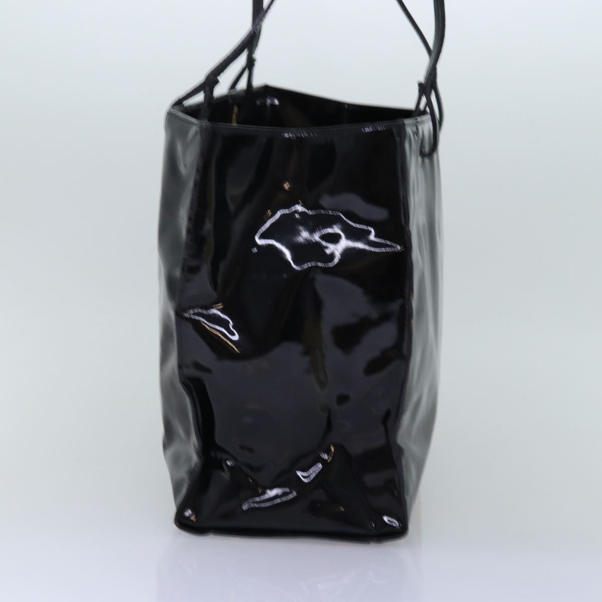 Luxury Fendi Tote Bag Enamel Blackbs14475