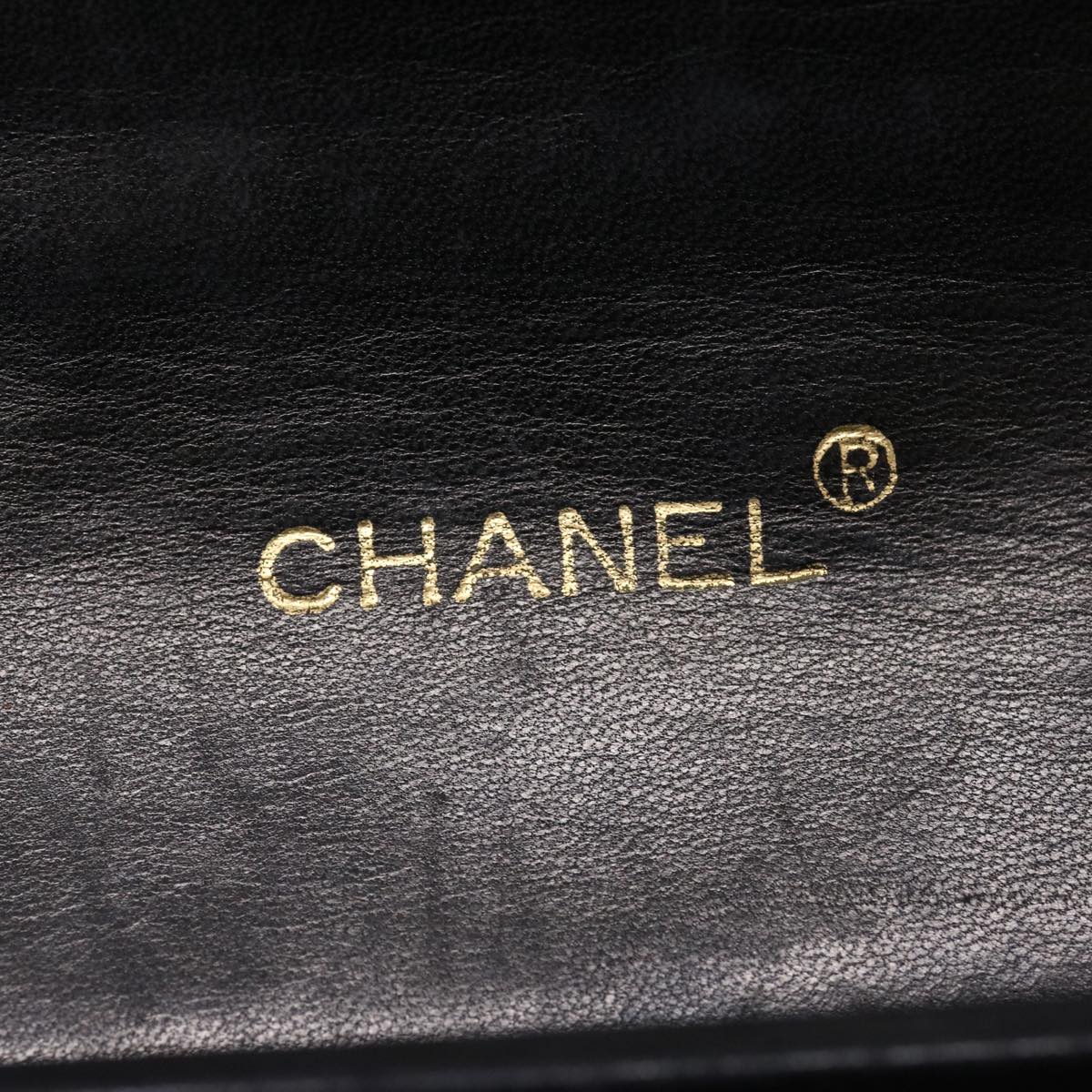 CHANEL Matelasse Chain Flap Shoulder Bag Lamb Skin Black CC  bs1447A
