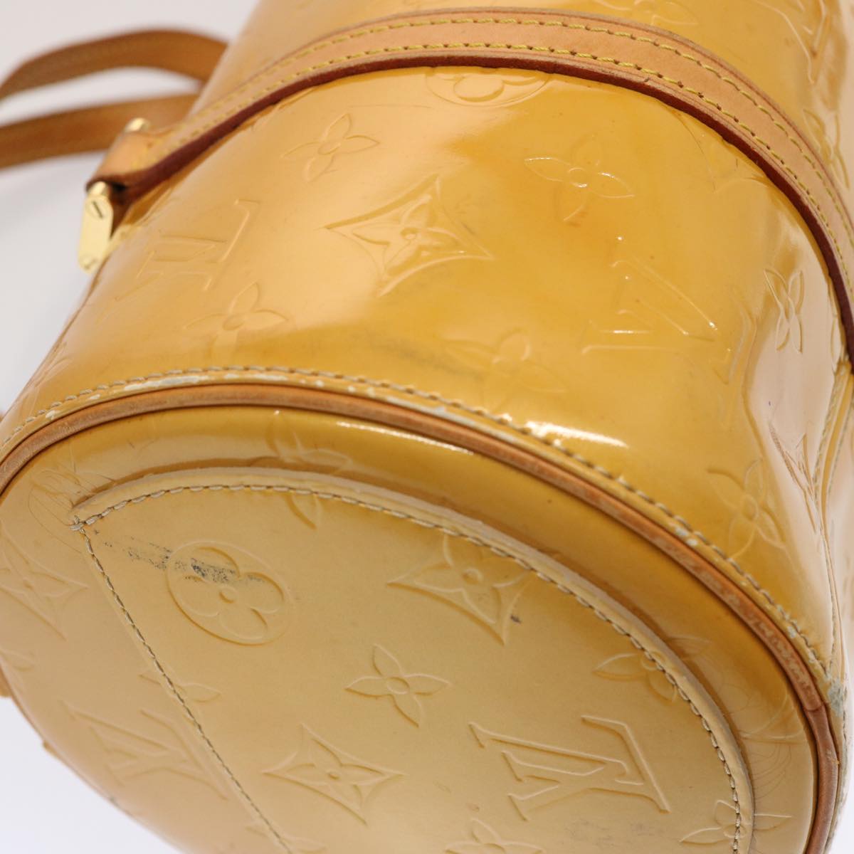 LOUIS VUITTON Monogram Vernis Bedford Hand Bag Beige M91006 LV bs14501