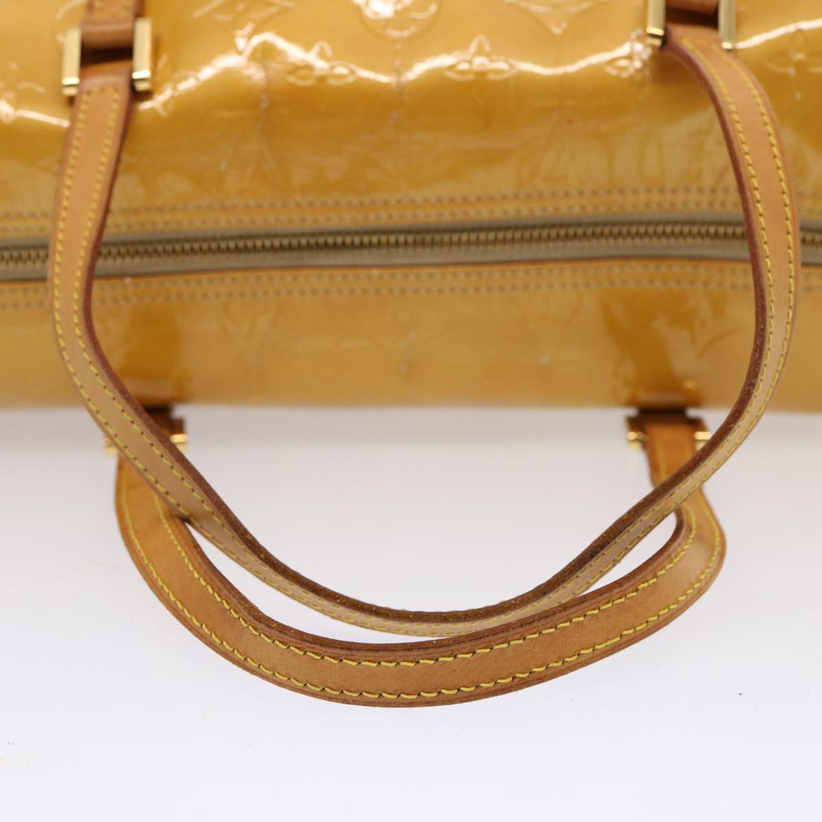 LOUIS VUITTON Monogram Vernis Bedford Hand Bag Beige M91006 LV bs14501