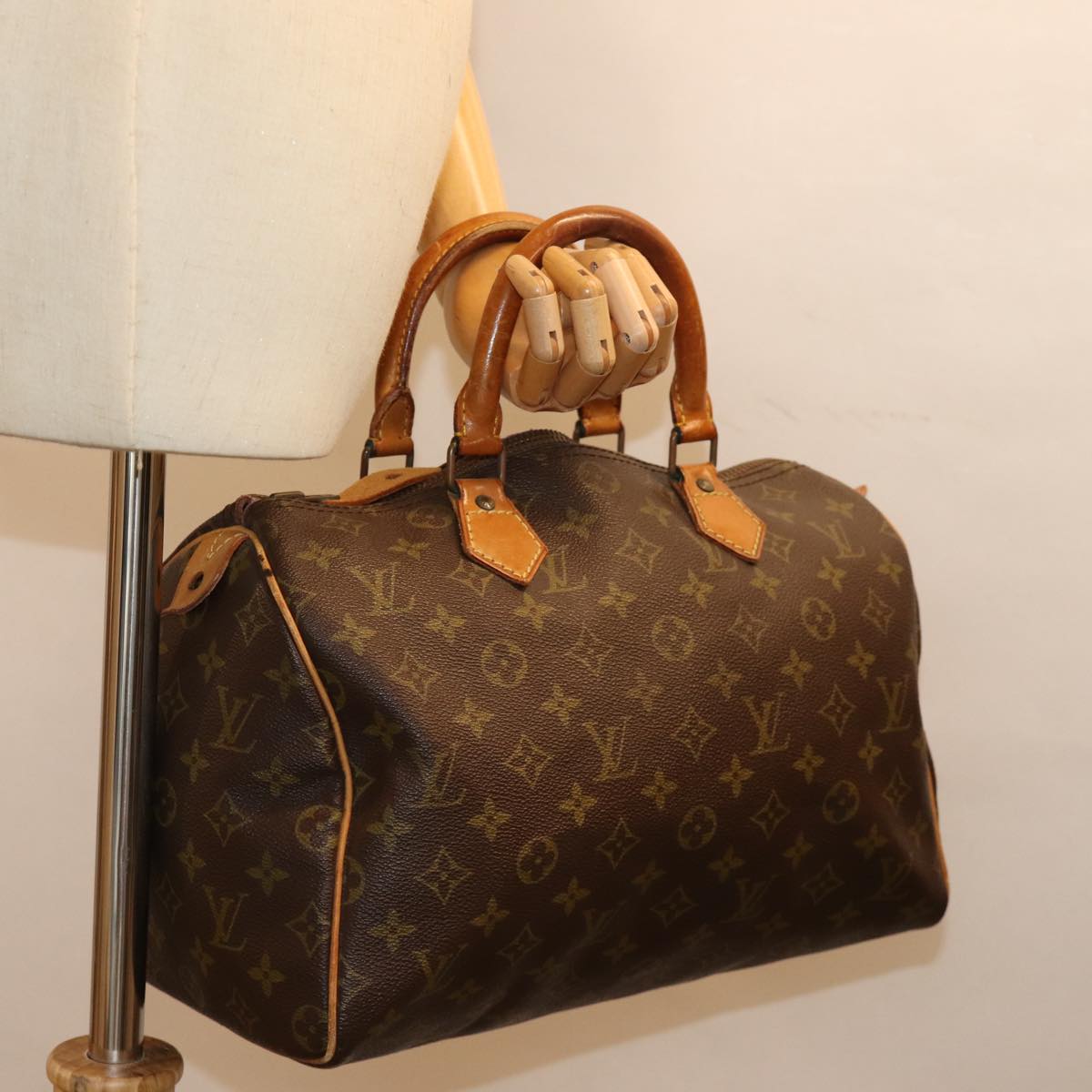 LOUIS VUITTON Monogram Speedy 30 Hand Bag M41526 LV bs14523