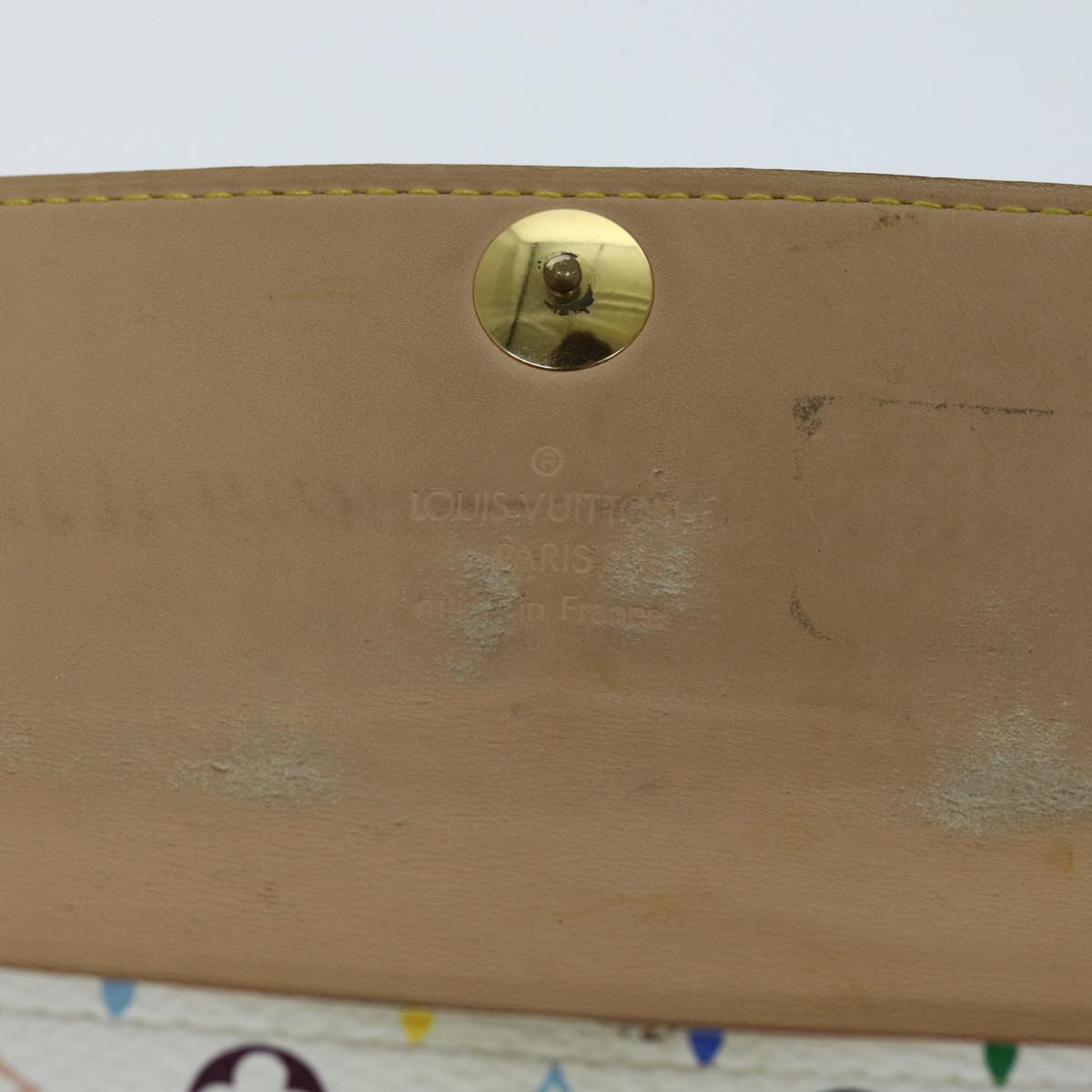 LOUIS VUITTON Multicolor Portefeuille Sarah Wallet White M93532 LV bs14528