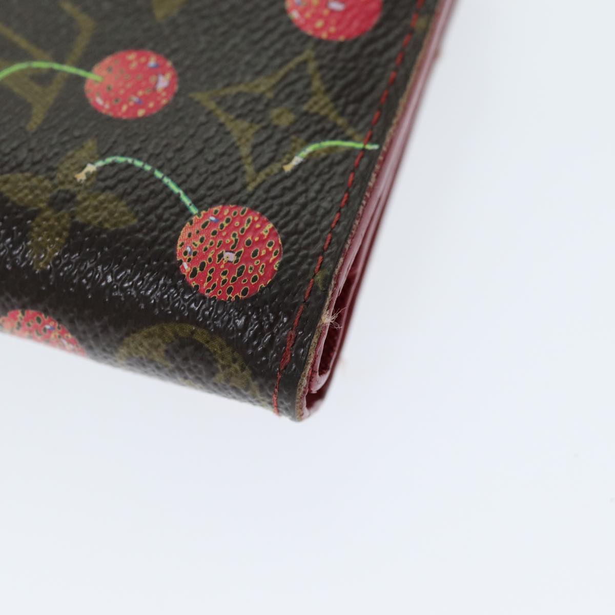LOUIS VUITTON Monogram Cherry Compact Zip Bifold Wallet M95005 LV bs14531