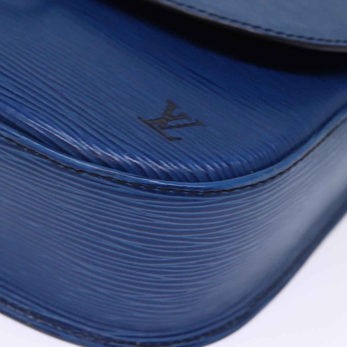 LOUIS VUITTON Epi Saint Cloud GM Shoulder Bag Toledo Blue M52195 LV bs14557