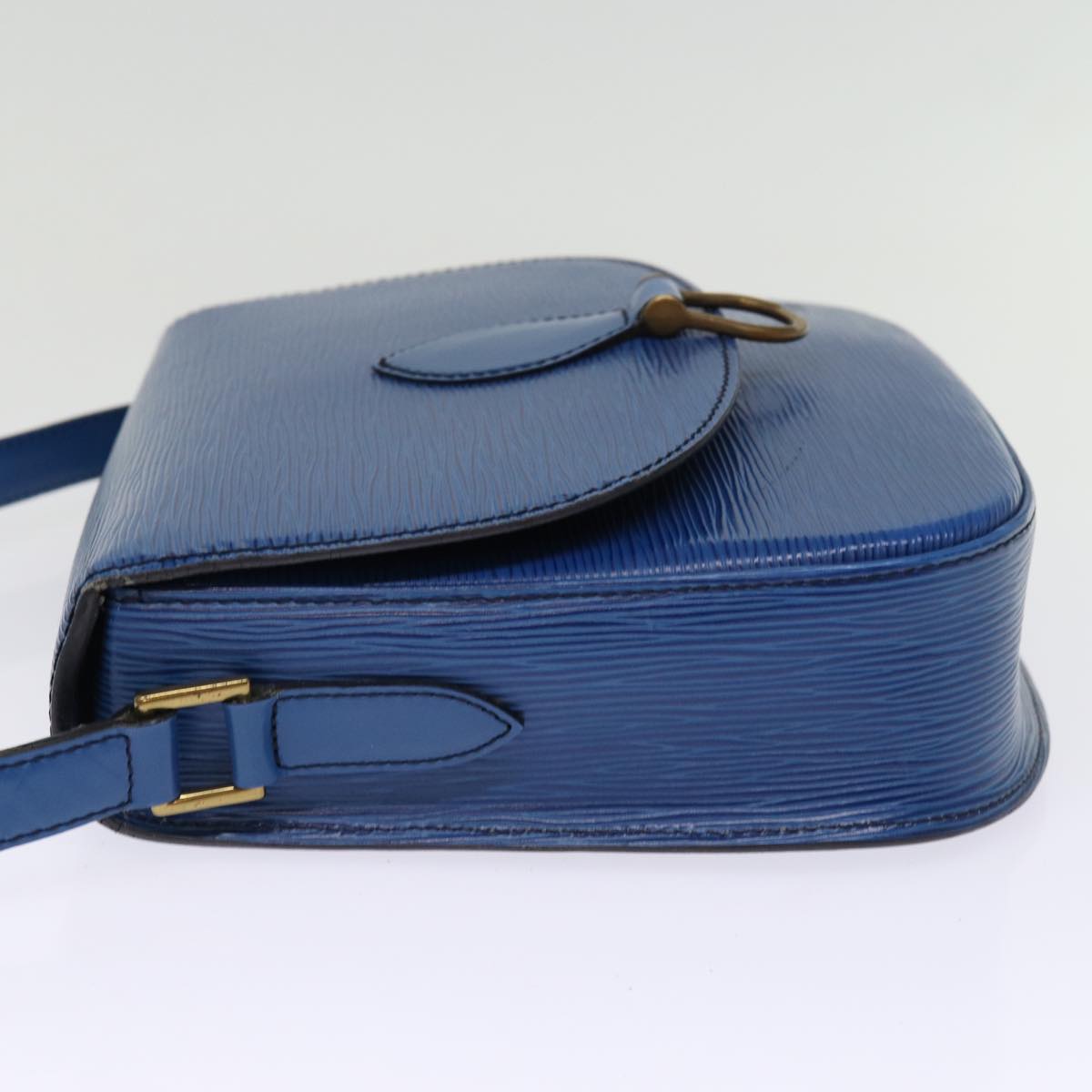 LOUIS VUITTON Epi Saint Cloud GM Shoulder Bag Toledo Blue M52195 LV bs14557