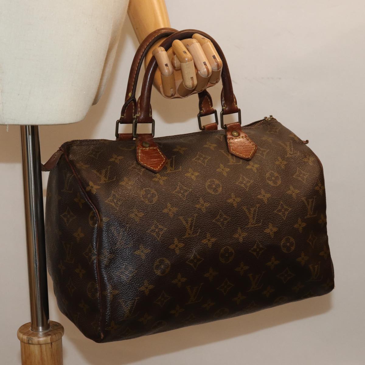 LOUIS VUITTON Monogram Speedy 30 Hand Bag M41526 LV bs14559