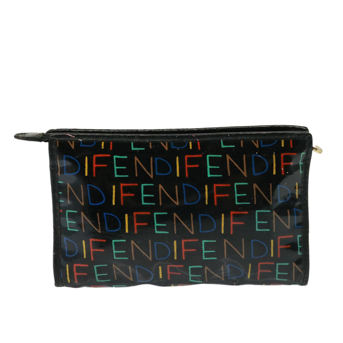 Luxury Fendi Zucchino Canvas Shoulder Bag Coated Canvas 3Set Black Beigebs14590