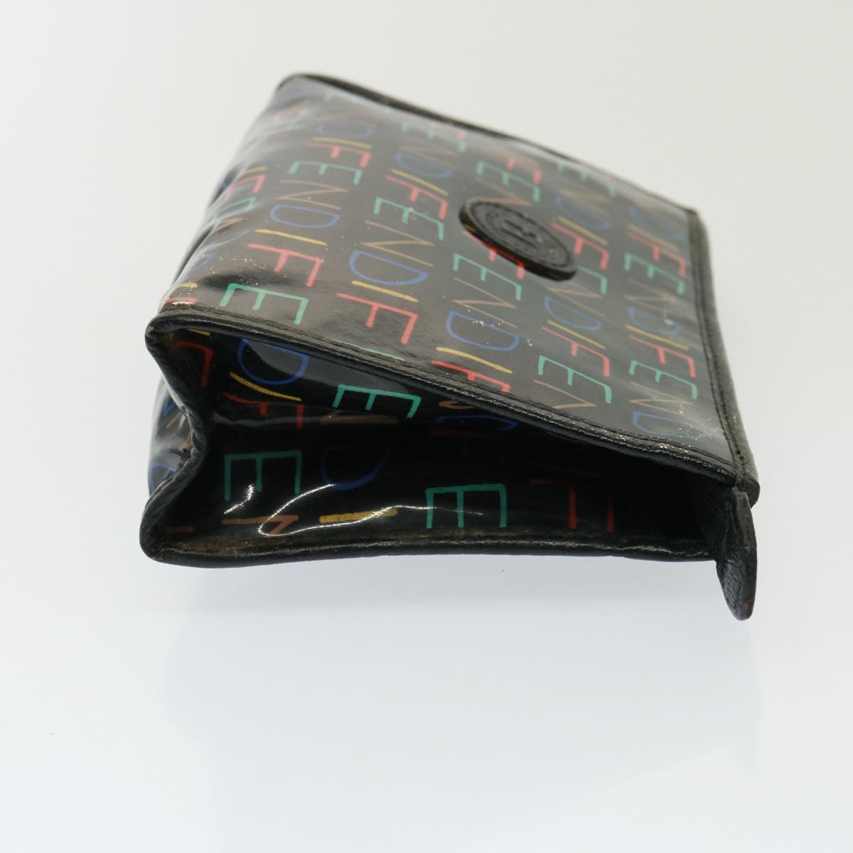 Luxury Fendi Zucchino Canvas Shoulder Bag Coated Canvas 3Set Black Beigebs14590