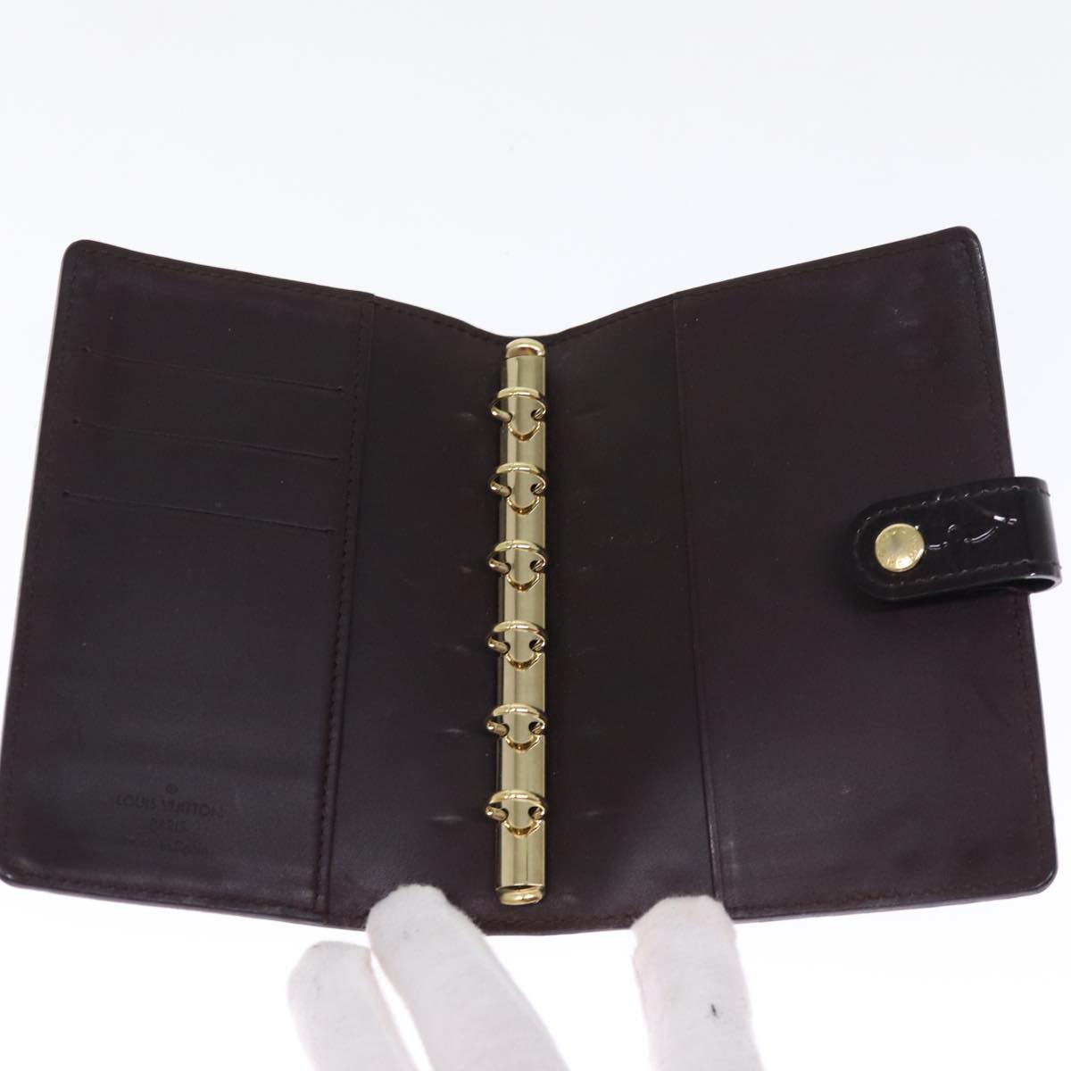 LOUIS VUITTON Vernis Agenda PM Day Planner Cover Amarante R21026 LV bs14635