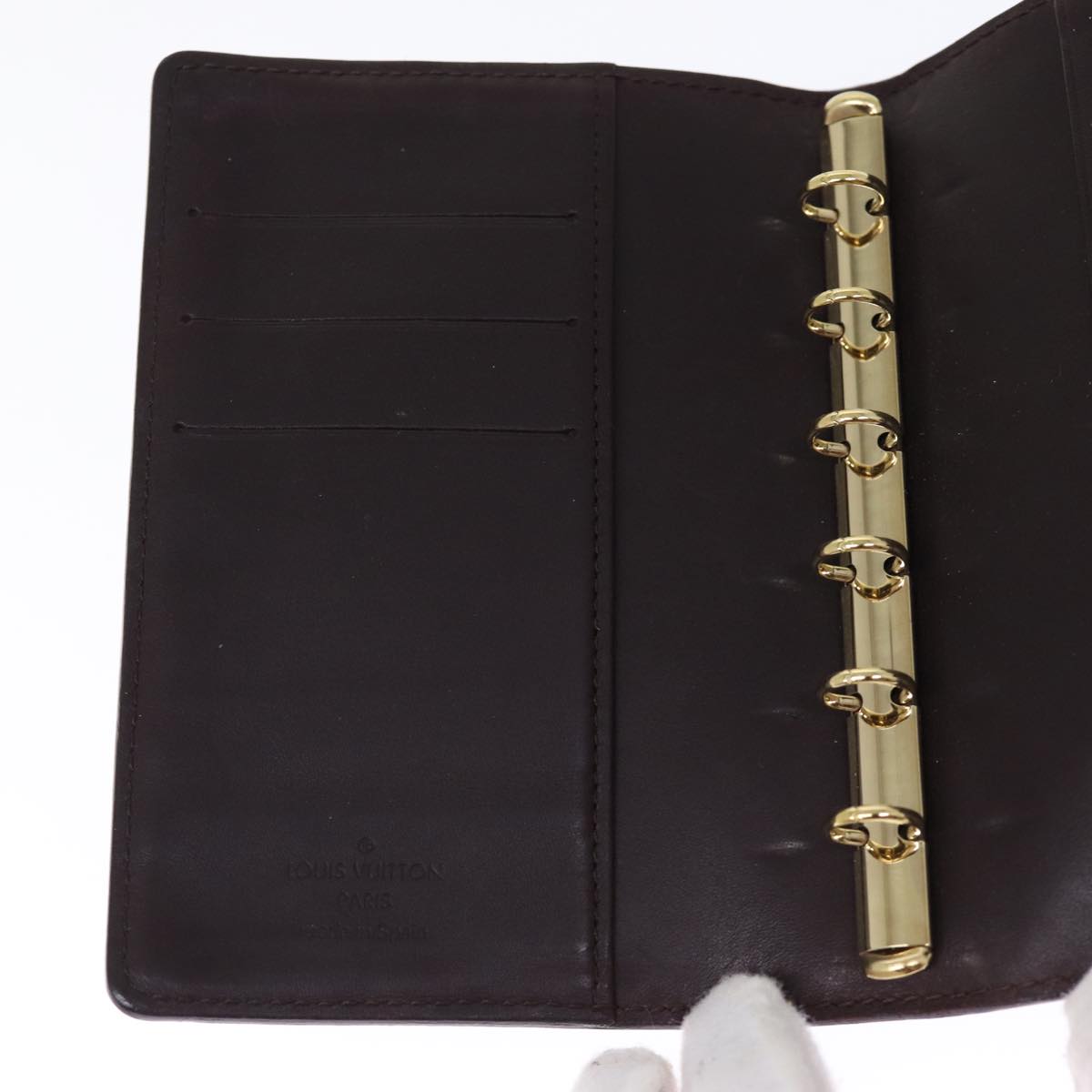 LOUIS VUITTON Vernis Agenda PM Day Planner Cover Amarante R21026 LV bs14635