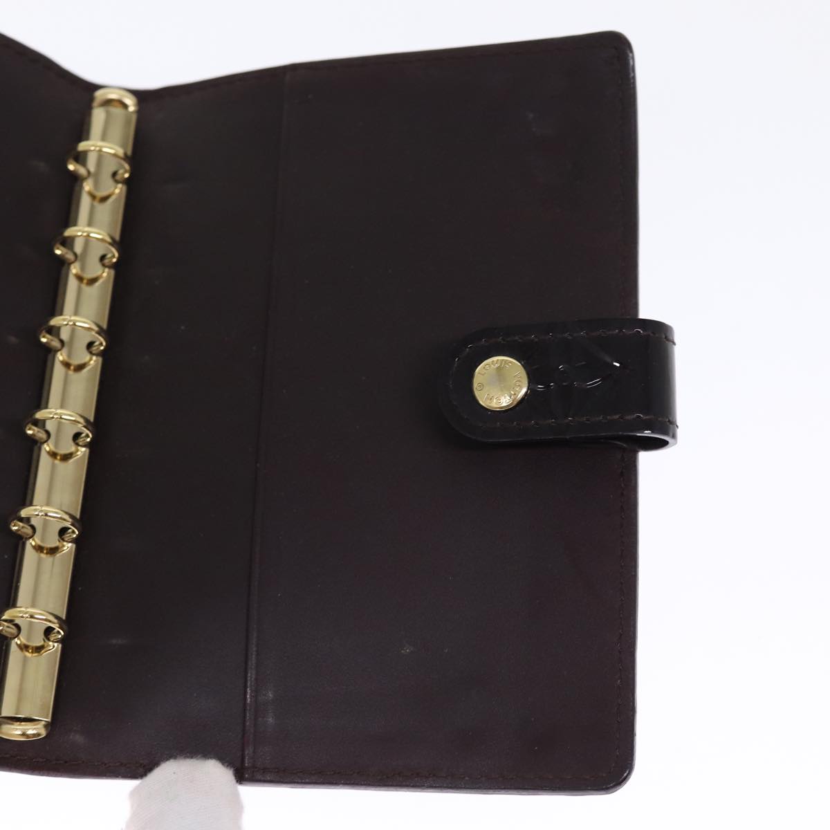 LOUIS VUITTON Vernis Agenda PM Day Planner Cover Amarante R21026 LV bs14635