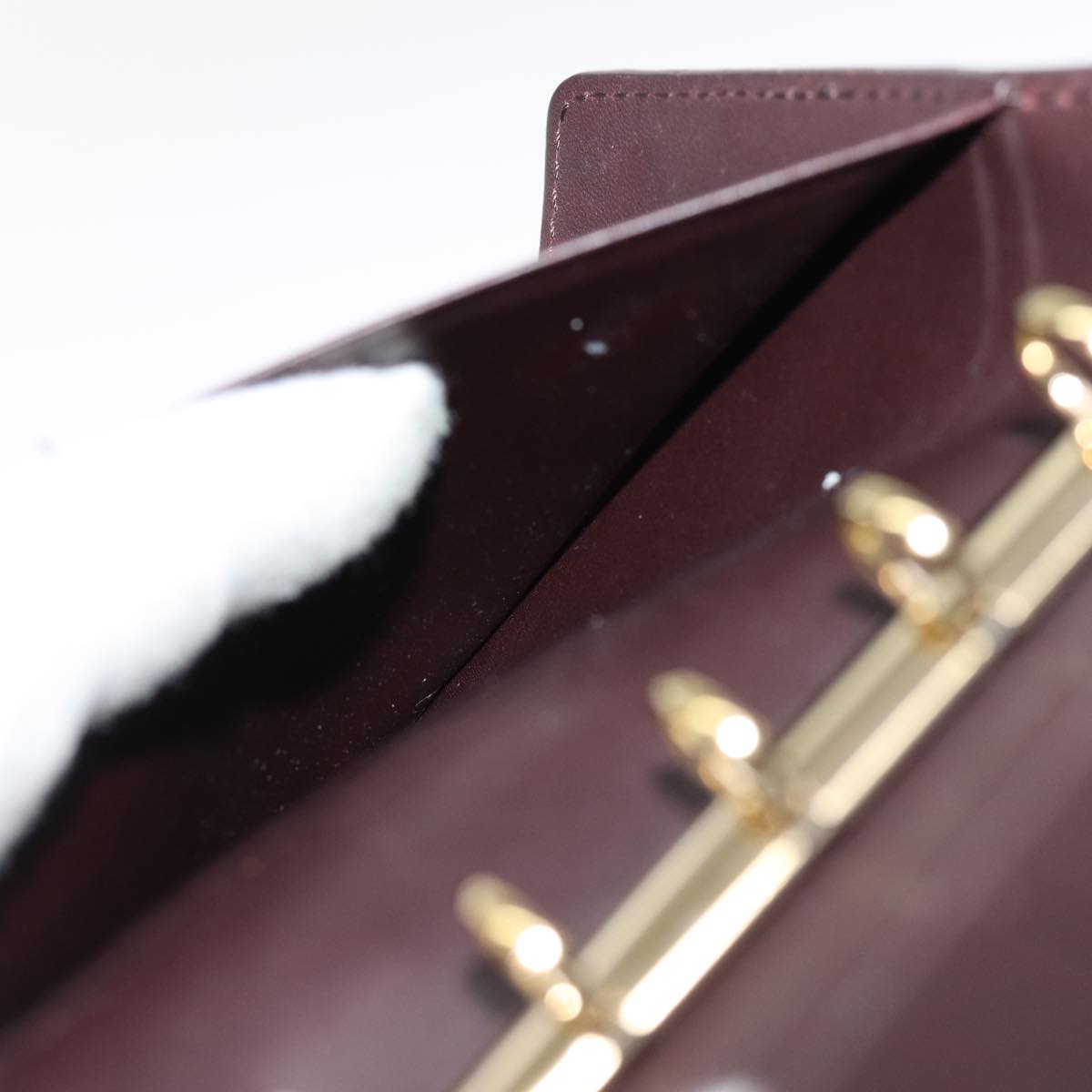 LOUIS VUITTON Vernis Agenda PM Day Planner Cover Amarante R21026 LV bs14635