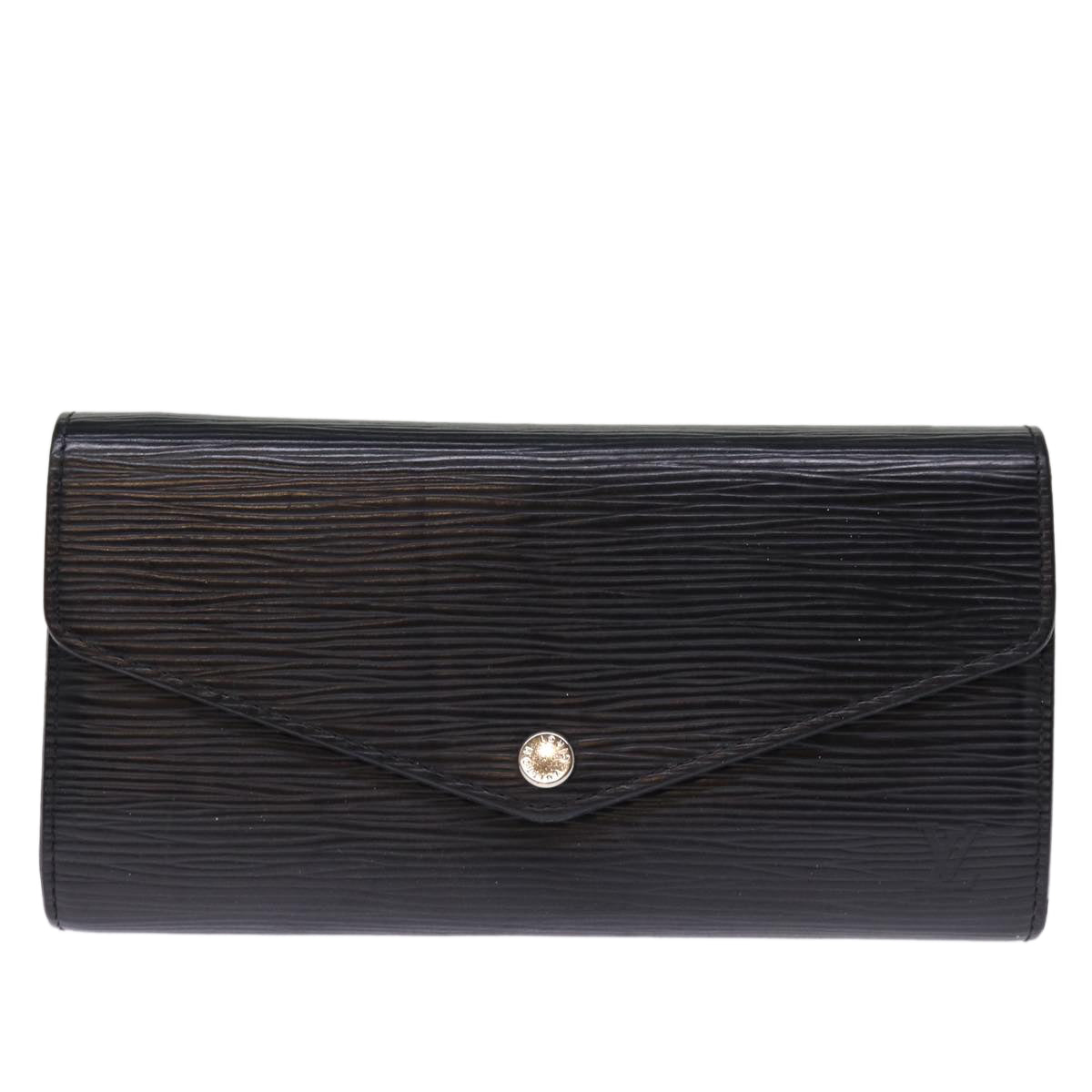 LOUIS VUITTON Epi Portefeuille Josephine Long Wallet Black LV bs14636