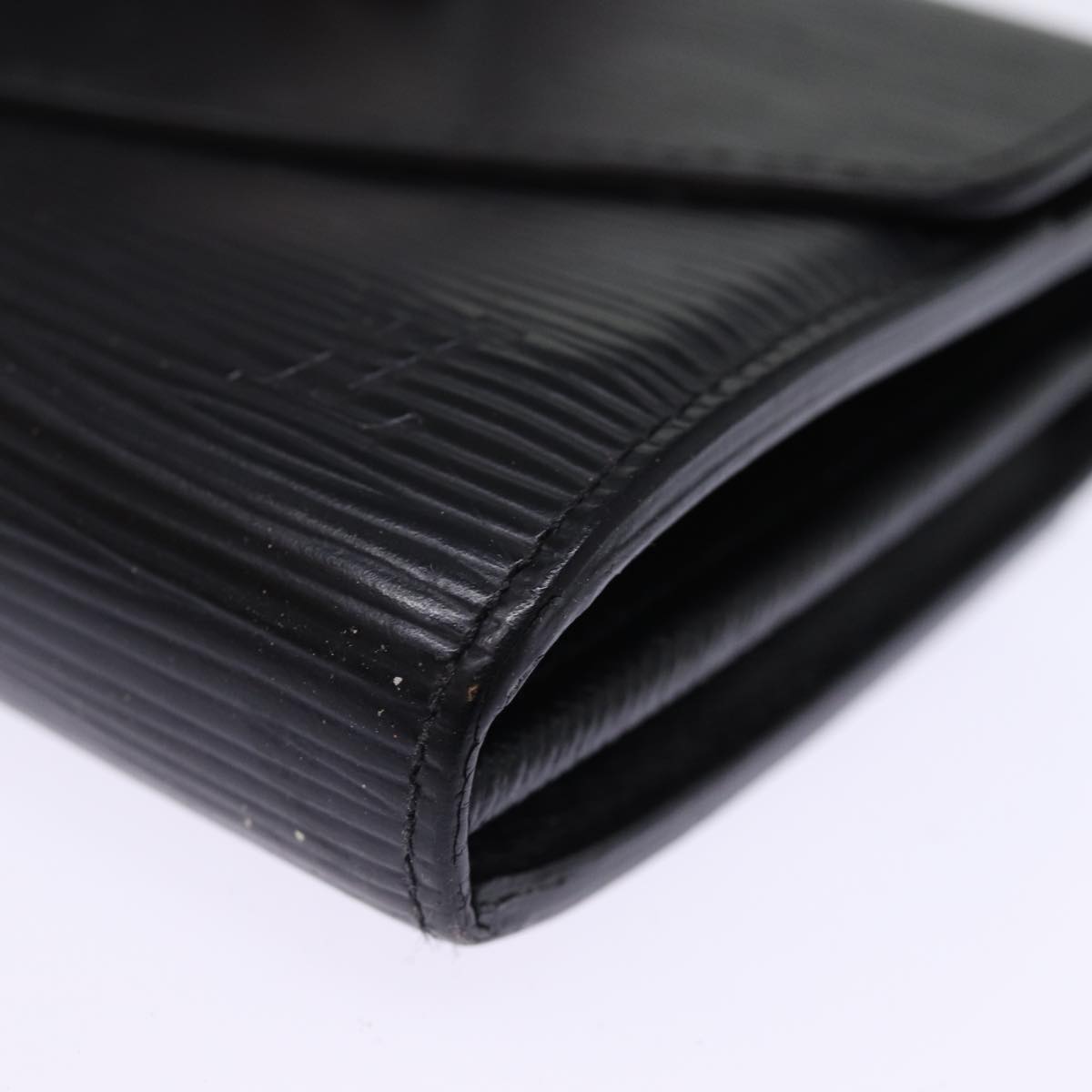 LOUIS VUITTON Epi Portefeuille Josephine Long Wallet Black LV bs14636