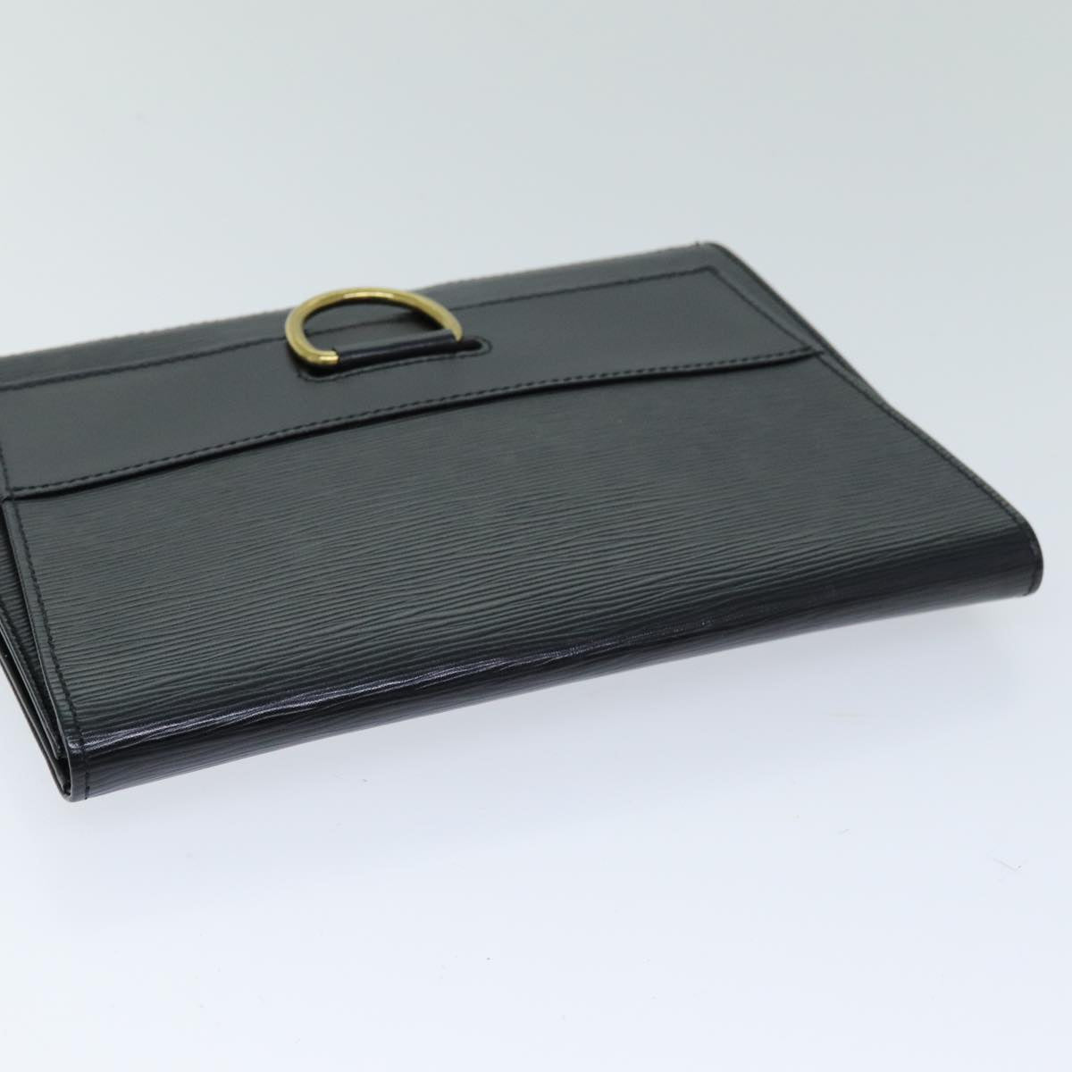 LOUIS VUITTON Epi Jena Clutch Bag Black M52722 LV bs14640