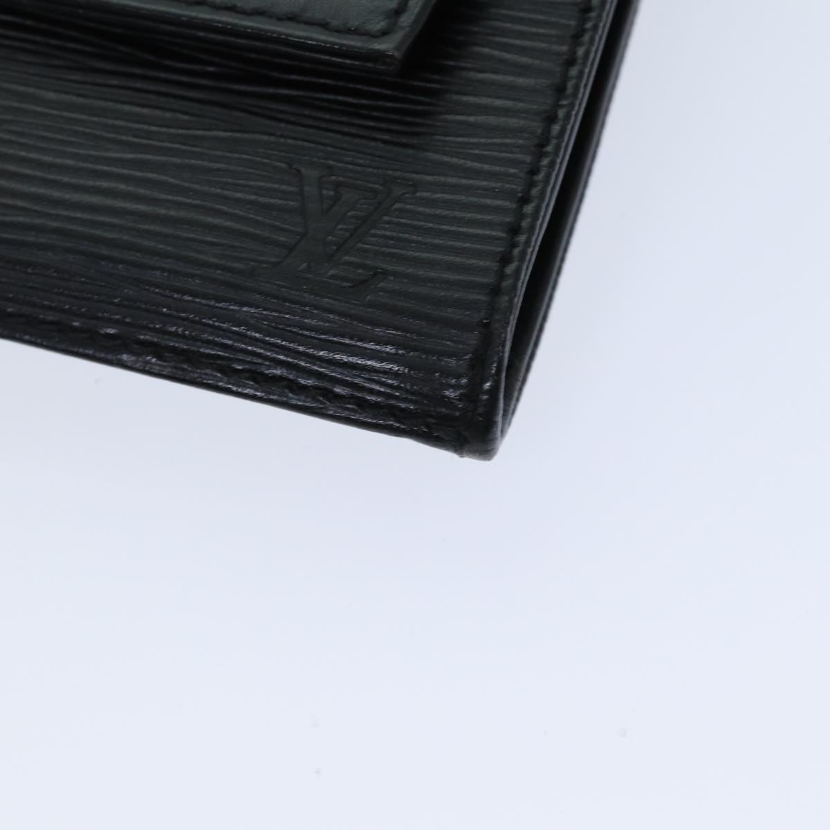 LOUIS VUITTON Epi Jena Clutch Bag Black M52722 LV bs14640
