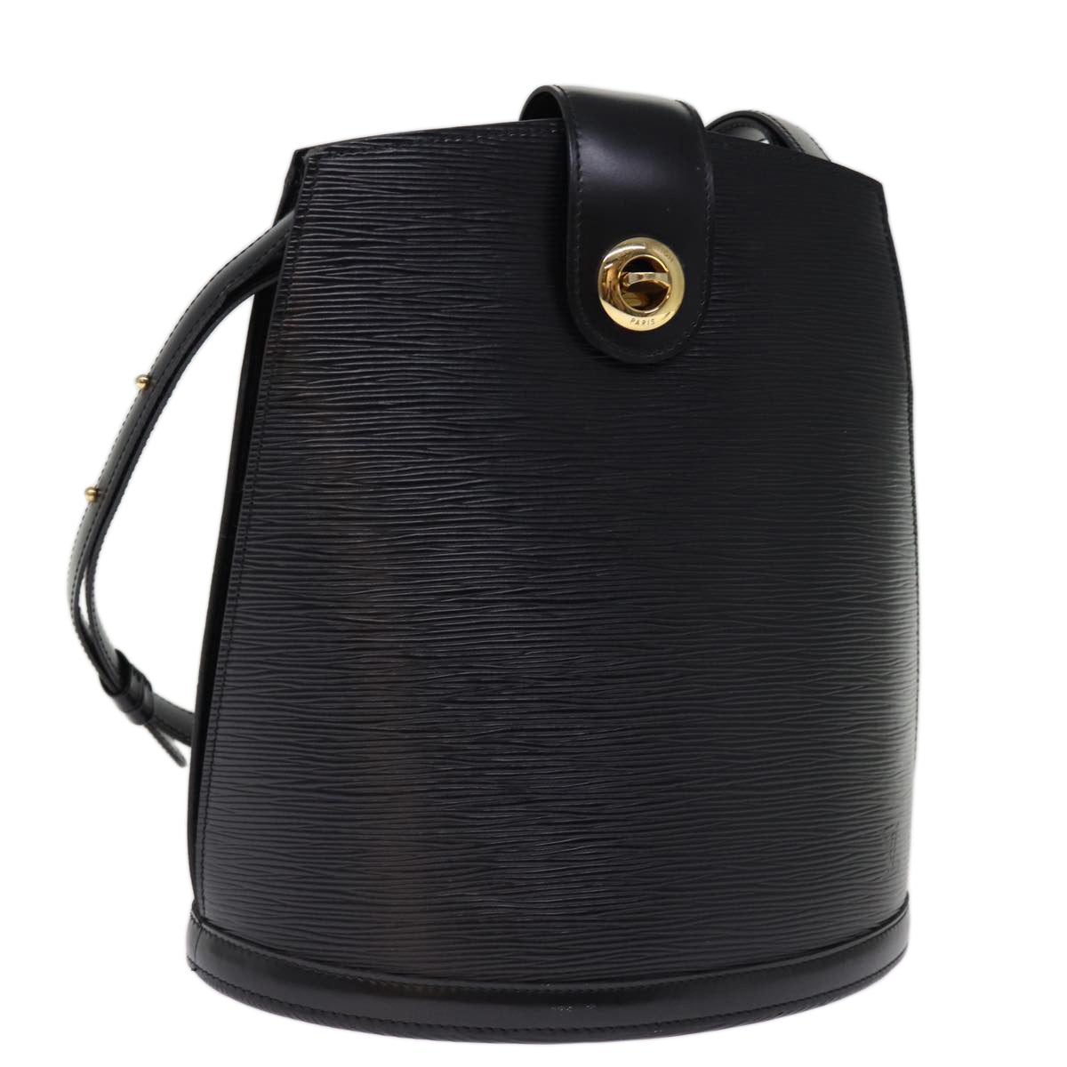 LOUIS VUITTON Epi Cluny Shoulder Bag Black M52252 LV bs14658