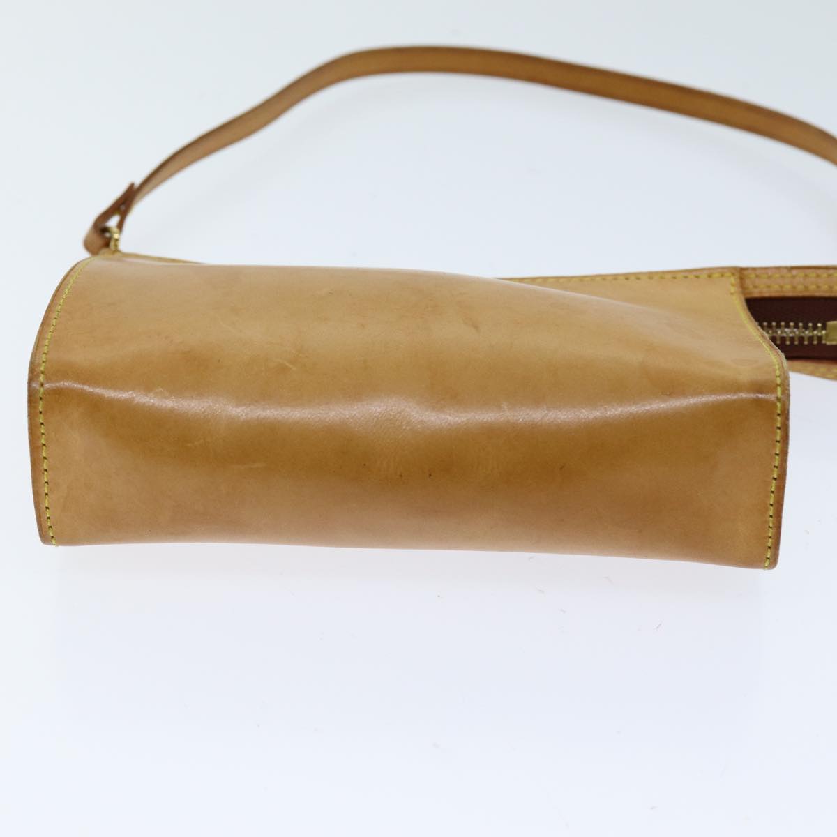 LOUIS VUITTON Nomad Accessory Pouch Leather Beige LV bs14705
