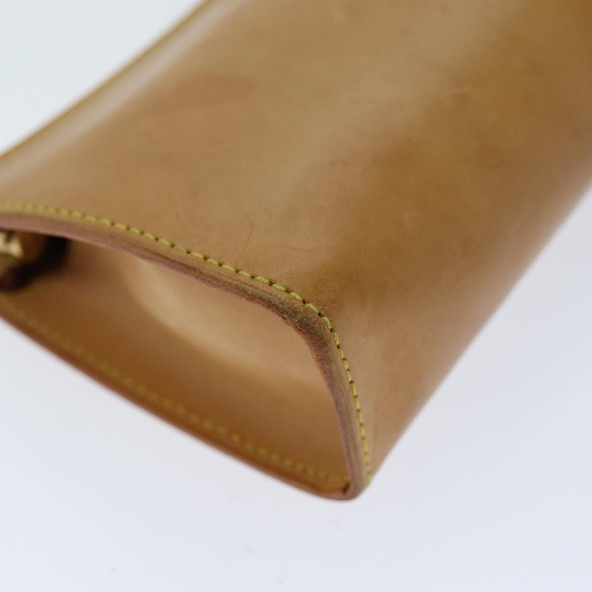 LOUIS VUITTON Nomad Accessory Pouch Leather Beige LV bs14705