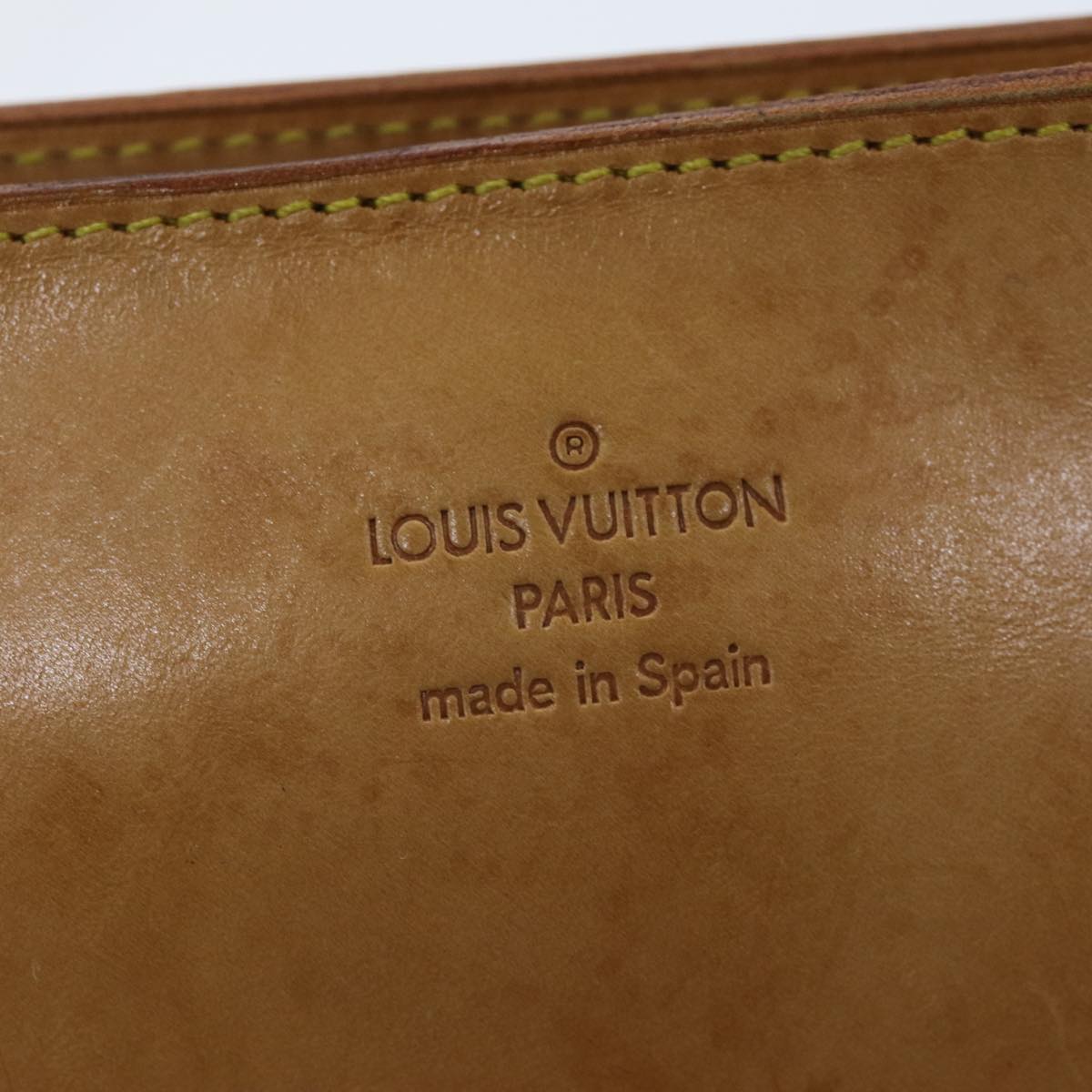 LOUIS VUITTON Nomad Accessory Pouch Leather Beige LV bs14705