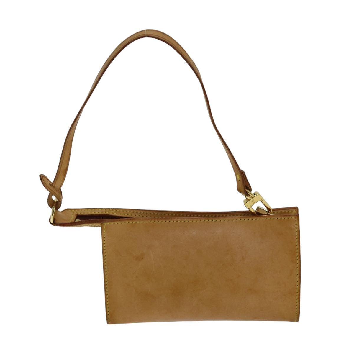 LOUIS VUITTON Nomad Accessory Pouch Leather Beige LV bs14705