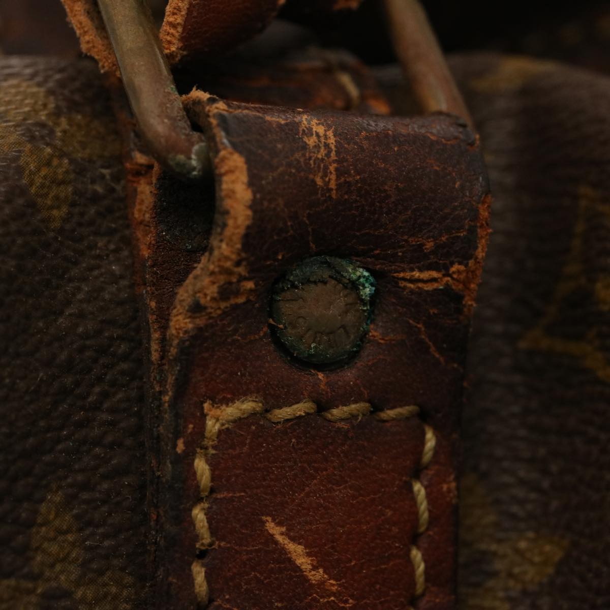 LOUIS VUITTON Monogram Sac Souple 45 Boston Bag M41624 LV bs14742