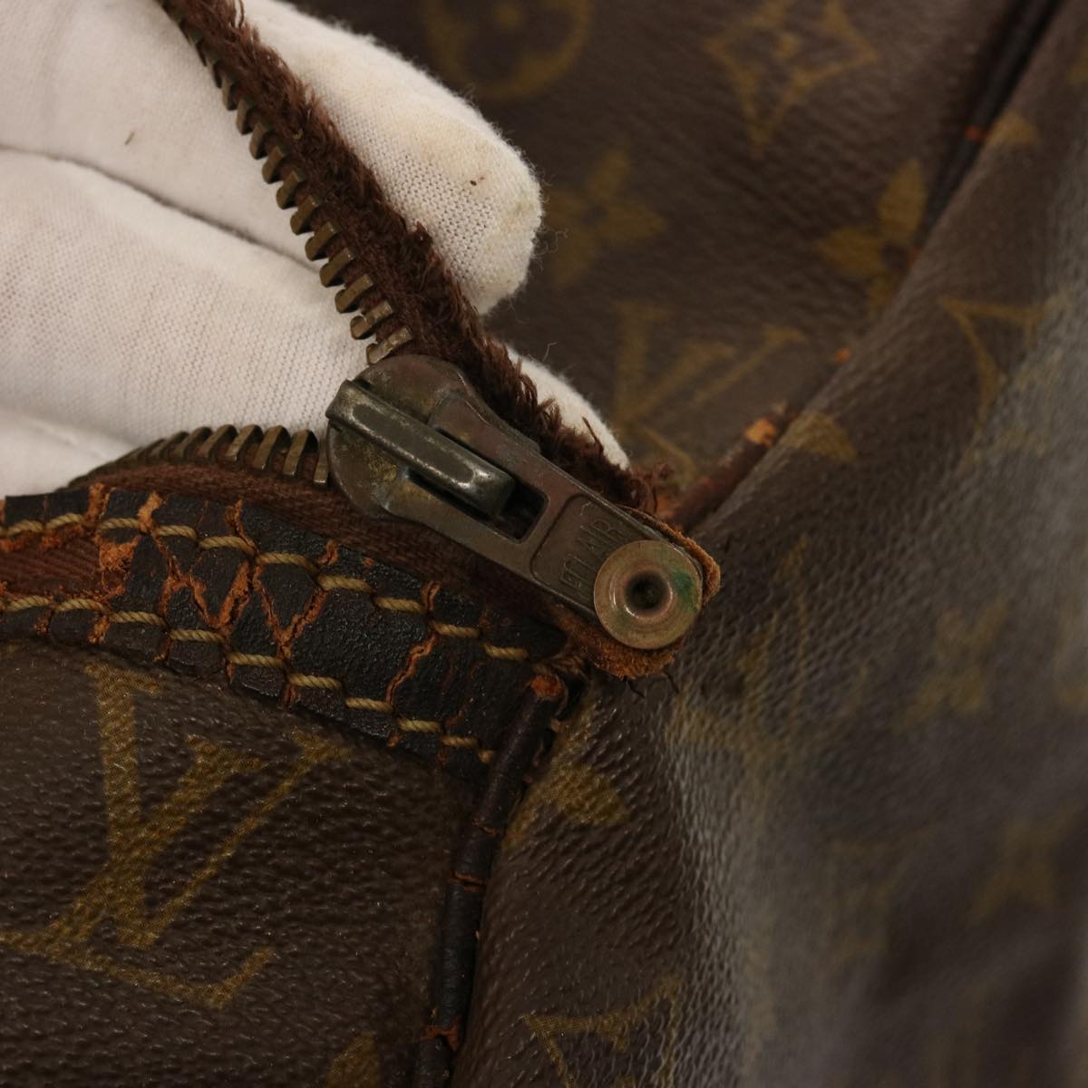 LOUIS VUITTON Monogram Sac Souple 45 Boston Bag M41624 LV bs14742